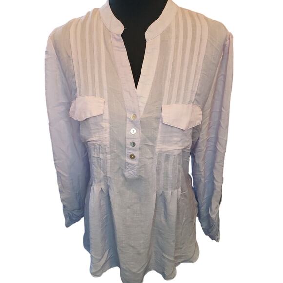 EXPRESS L/G classy pullover shirt with‎ front pockets - Picture 1 of 8